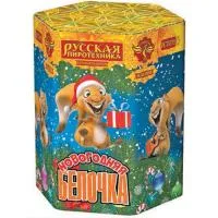 Салют Новогодняя белочка РС7079 купить от производителя Русская Пиротехника — Осташков