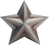 Звезда из нержавеющей стали декор на стелу в Осташкове (518508)