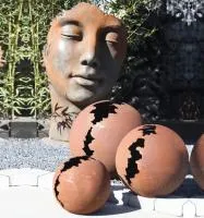 Кортен 3 шара — парк декор (518952) ∅ 950 750 450 мм. Осташков 