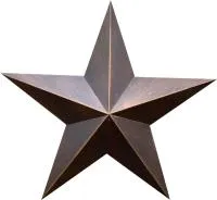 Звезда на памятник листовая бронза патина в Осташкове (518498)