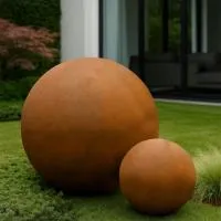 Кортен 2 шара - композиция (518935) ∅ 0,75 и 1,5 м. Осташков 